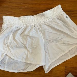 White Lululemon shorts